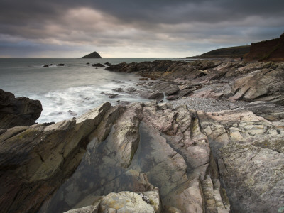 Wembury Bay And The Great Mewstone, Devon, England by Adam Burton Pricing Limited Edition Print image