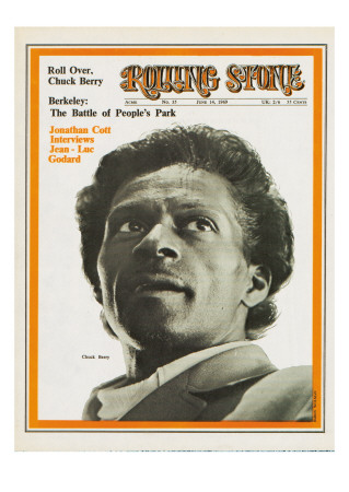 Chuck Berry, Rolling Stone No. 35, June 14, 1969 by Baron Wolman Pricing Limited Edition Print image
