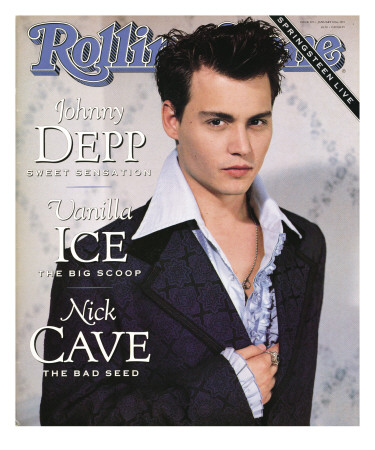 Johnny Depp, Rolling Stone No. 595, January 10, 1991 by Herb Ritts Pricing Limited Edition Print image