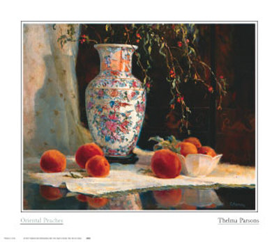 Oriental Peaches by Thelma Parsons Pricing Limited Edition Print image