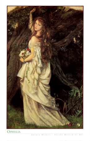 Ophelia by Arthur Hughes Pricing Limited Edition Print image