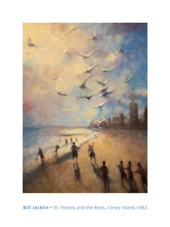 Saint Francis And The Birds, Coney Island by Bill Jacklin Pricing Limited Edition Print image