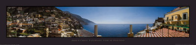 Amalfi Coast Panoramic View Positano by Emanuele Brambilla Pricing Limited Edition Print image
