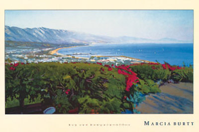 Bay And Bougainvillea by Marcia Burtt Pricing Limited Edition Print image