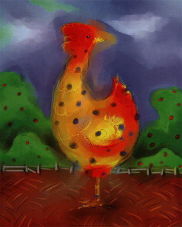 Polkadotted Hen by Anthony Morrow Pricing Limited Edition Print image