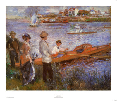 Oarsmen At Chateau, 1879 by Pierre-Auguste Renoir Pricing Limited Edition Print image