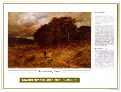 African American Artists - Edward Bannister - Approaching Storm by Edward M. Bannister Pricing Limited Edition Print image