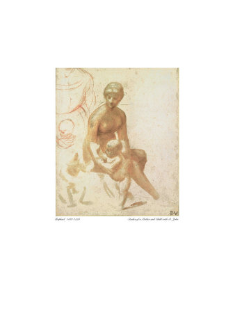 Studies For Virgin And Child by Raphael Pricing Limited Edition Print image