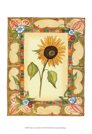 French Country Sunflower Ii by Jennifer Goldberger Pricing Limited Edition Print image