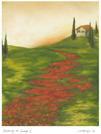 Tuscany At Sunset I by Jennifer Goldberger Pricing Limited Edition Print image