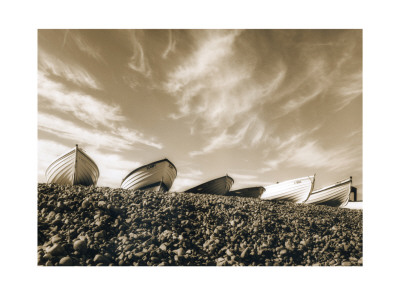 Boats, Pett Level, Hastings by Lesley Aggar Pricing Limited Edition Print image