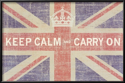 Keep Calm And Carry On (Union Jack) by Ben James Pricing Limited Edition Print image