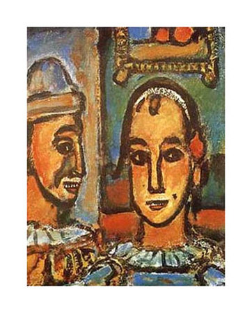 Heads Of Two Clowns by Georges Rouault Pricing Limited Edition Print image