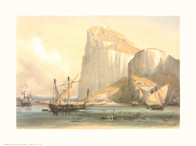Spain, Gibraltar by David Roberts Pricing Limited Edition Print image