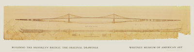 Building The Brooklyn Bridge by William Hildenbrand Pricing Limited Edition Print image