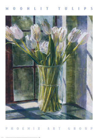 Moonlit Tulips by P. Moss Pricing Limited Edition Print image