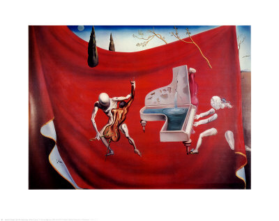 Musical Tempest (Red Orchestra), 1957 by Salvador Dali Pricing Limited Edition Print image