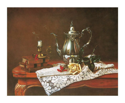 Still Life With Yellow Rose by William Galvez Pricing Limited Edition Print image