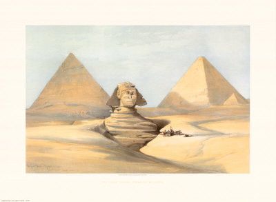 Egypt, Sphinx And Pyramids by David Roberts Pricing Limited Edition Print image