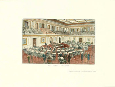 Senate Chamber by George Goodwin Kilburne Pricing Limited Edition Print image