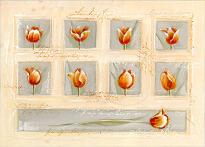Nine Red Tulips by Laura Lynen Pricing Limited Edition Print image