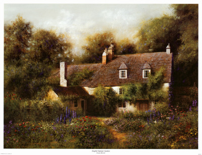 English Summer Garden by Dwayne Warwick Pricing Limited Edition Print image