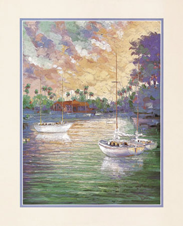 Three Sailboats by Laforet Pricing Limited Edition Print image
