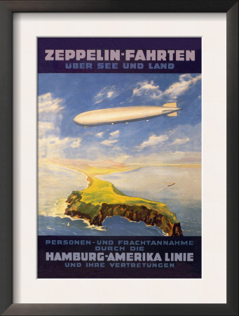 Hamburg America Lines Flies Over The Ocean And Isthmus by E. Bauer Pricing Limited Edition Print image
