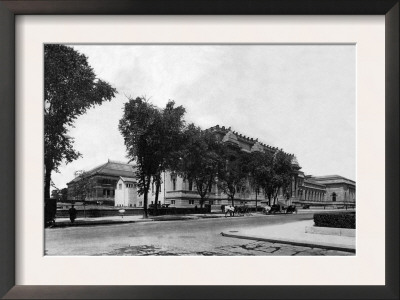 Metropolitan Museum Of Art Partially Blocked By Trees On Fifth Avenue by Moses King Pricing Limited Edition Print image