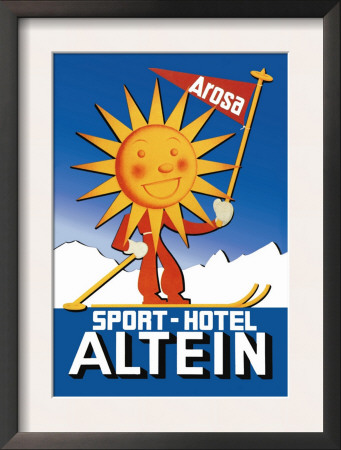 Sport Hotel Altein: Sun-Headed Skier by Seiler Pricing Limited Edition Print image