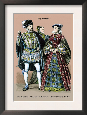 Lord Darnley, Margarette Of Dorsette, And Mary Queen Of Scotland, 16Th Century by Richard Brown Pricing Limited Edition Print image