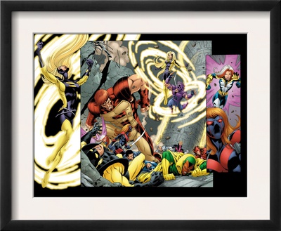 Avengers Thunderbolts #5 Group: Atlas, Moonstone, Hawkeye, Songbird, Thunderbolts And Avengers by Tom Grummett Pricing Limited Edition Print image