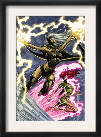 Uncanny X-Men: First Class #6 Cover: Storm And Phoenix by Paul Pelletier Pricing Limited Edition Print image