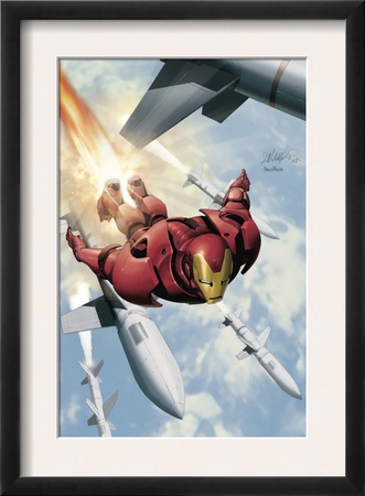 Invincible Iron Man #3 Cover: Iron Man by Salvador Larroca Pricing Limited Edition Print image