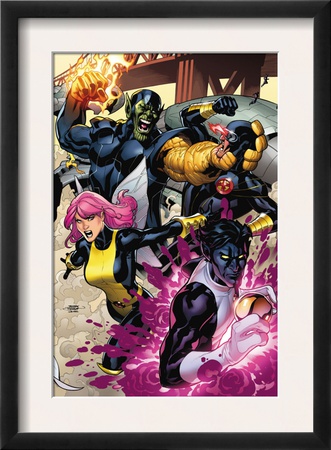 Secret Invasion: X-Men #2 Cover: Pixie, Nightcrawler And Cyclops by Terry Dodson Pricing Limited Edition Print image