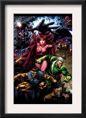 X-Men: Legacy #209 Cover: Toad, Quicksilver, Scarlet Witch And Magneto by David Finch Pricing Limited Edition Print image