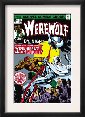 Werewolf By Night #33 Cover: Moon Knight And Werewolf By Night by Don Perlin Pricing Limited Edition Print image