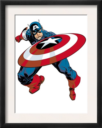 Captain America V4, #27 Cover: Captain America by Dave Johnson Pricing Limited Edition Print image