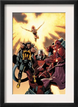 Ultimate X-Men #93 Cover: Wolverine, Phoenix, Apocalypse And Onslaught by Salvador Larroca Pricing Limited Edition Print image