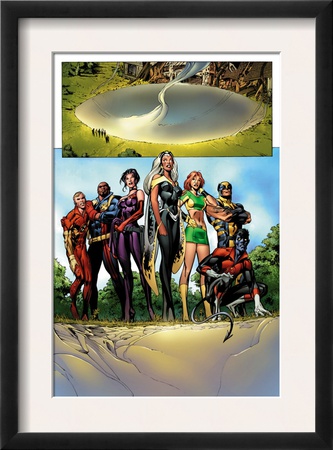 Uncanny X-Men #447 Group: Marvel Girl, Storm, Nightcrawler, Wolverine, Bishop, Sage And X-Men by Alan Davis Pricing Limited Edition Print image