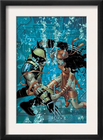 Wolverine #21 Cover: Wolverine And Elektra by John Romita Jr. Pricing Limited Edition Print image