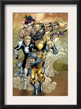 X-Men #163 Group: Wolverine, Havok, Juggernaut And X-Men by Salvador Larroca Pricing Limited Edition Print image