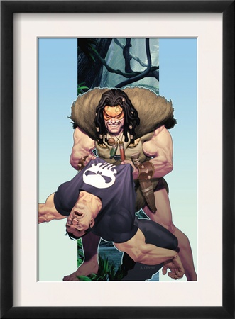Punisher War Journal #14 Cover: Punisher And Kraven The Hunter by Ariel Olivetti Pricing Limited Edition Print image