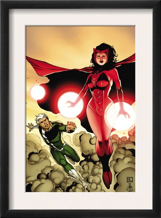 The Mighty Avengers #24 Cover: Scarlet Witch And Quicksilver by Khoi Pham Pricing Limited Edition Print image