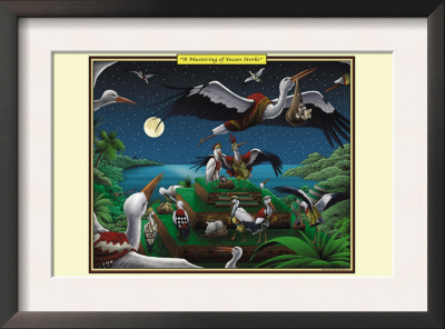 A Mustering Of Incan Storks by Richard Kelly Pricing Limited Edition Print image