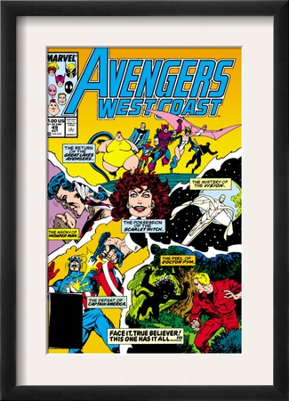 Avengers West Coast #49 Cover: Scarlet Witch by John Byrne Pricing Limited Edition Print image