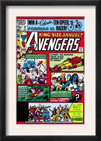 Avengers Annual #10 Cover: Captain America by Michael Golden Pricing Limited Edition Print image