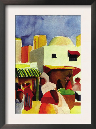 Market In Algiers by Auguste Macke Pricing Limited Edition Print image