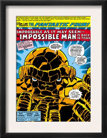 Fantastic Four #176 Headshot: Thing by George Perez Pricing Limited Edition Print image