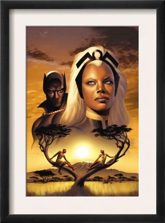 Storm #1 Cover: Storm And Black Panther by David Yardin Pricing Limited Edition Print image